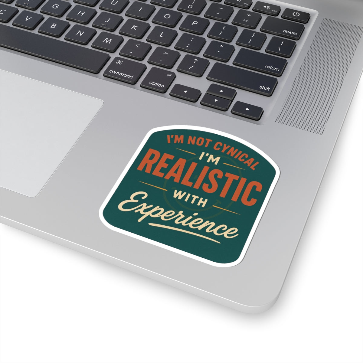 Realistic Experience Kiss-Cut Stickers, Laptop Decor, Journals, Gifts for Cynics, Positive Quotes, Motivational Stickers