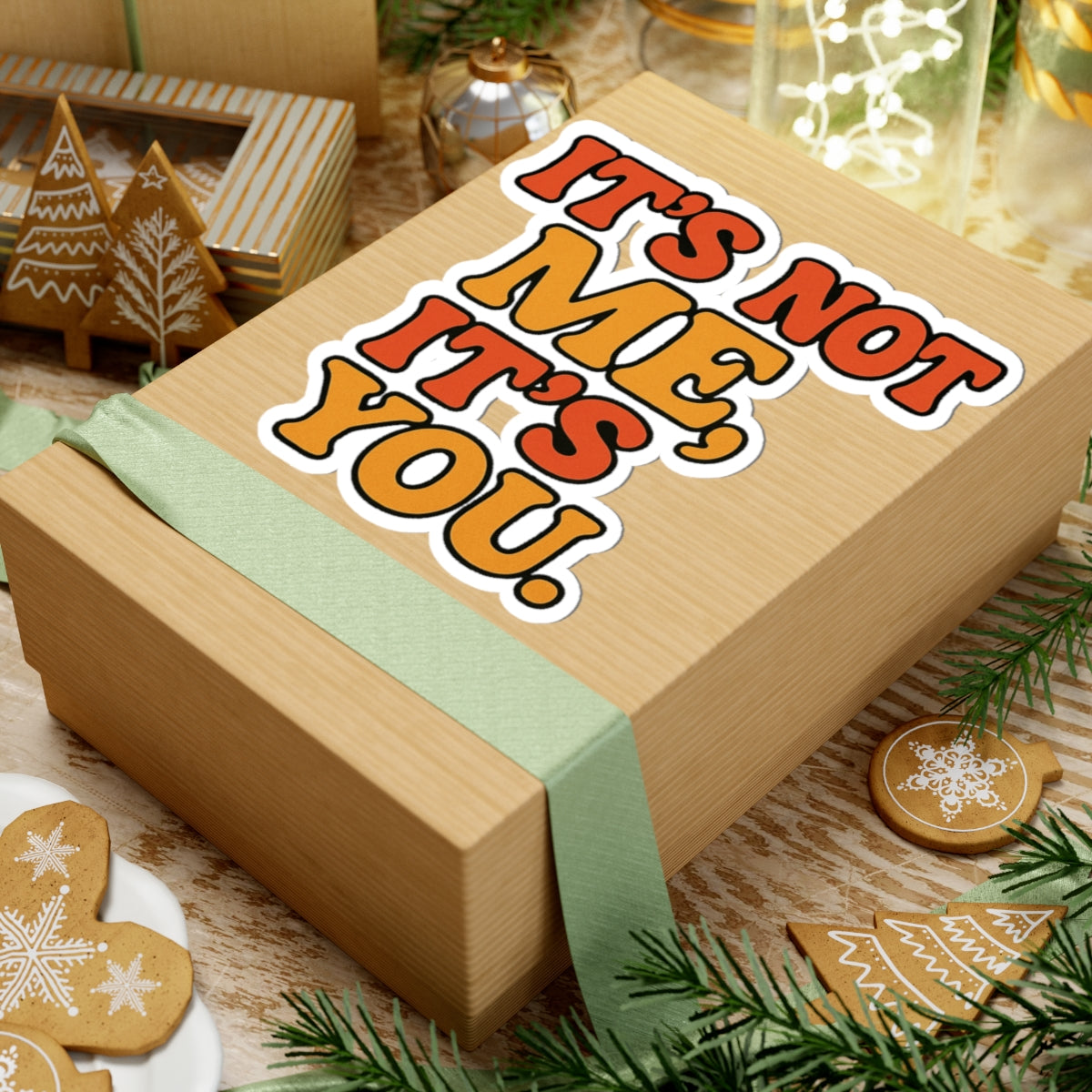 Retro Kiss-Cut Stickers, Fun Laptop Decor, Friendship Gift, Quirky Home Office, Cute Stationery Accessory, Humorous Quote