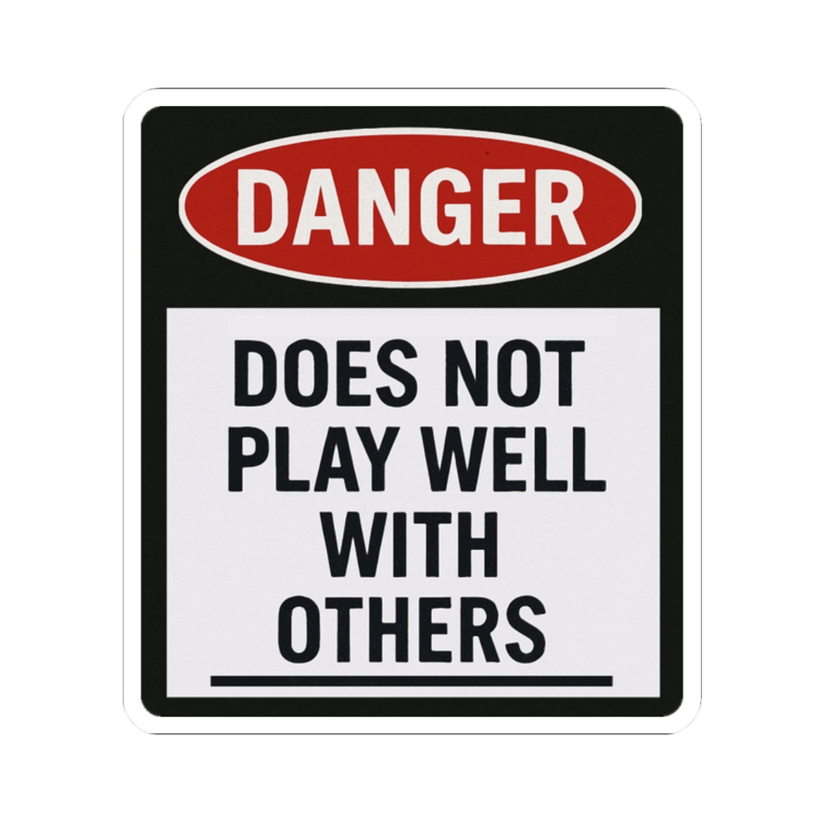 Bold Danger Stickers - Perfect for Laptops, Water Bottles, Scrapbooks, Gifts for Friends, Unique Party Favors