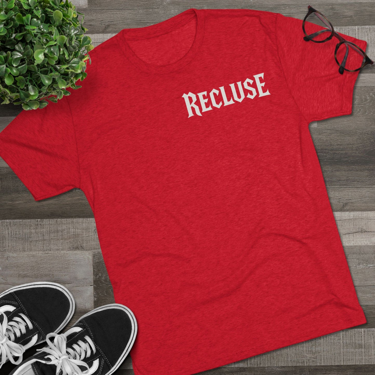 Recluse Unisex Tri-Blend Tee, Cozy Casual Shirt, Perfect for Introverts, Gift Idea for Friends, Everyday Wear, Relaxed Fit
