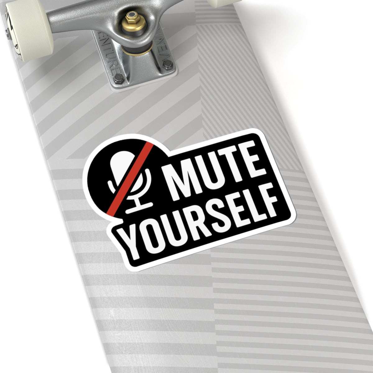 Mute Yourself Kiss-Cut Stickers | Fun Laptop Decal, Office Humor, Gift for Friends, Quarantine Supplies, Unique Wall Art