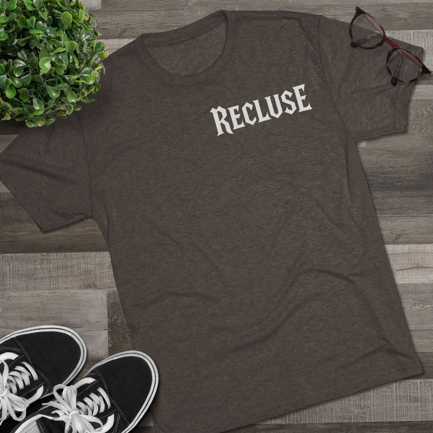 Recluse Unisex Tri-Blend Tee, Cozy Casual Shirt, Perfect for Introverts, Gift Idea for Friends, Everyday Wear, Relaxed Fit