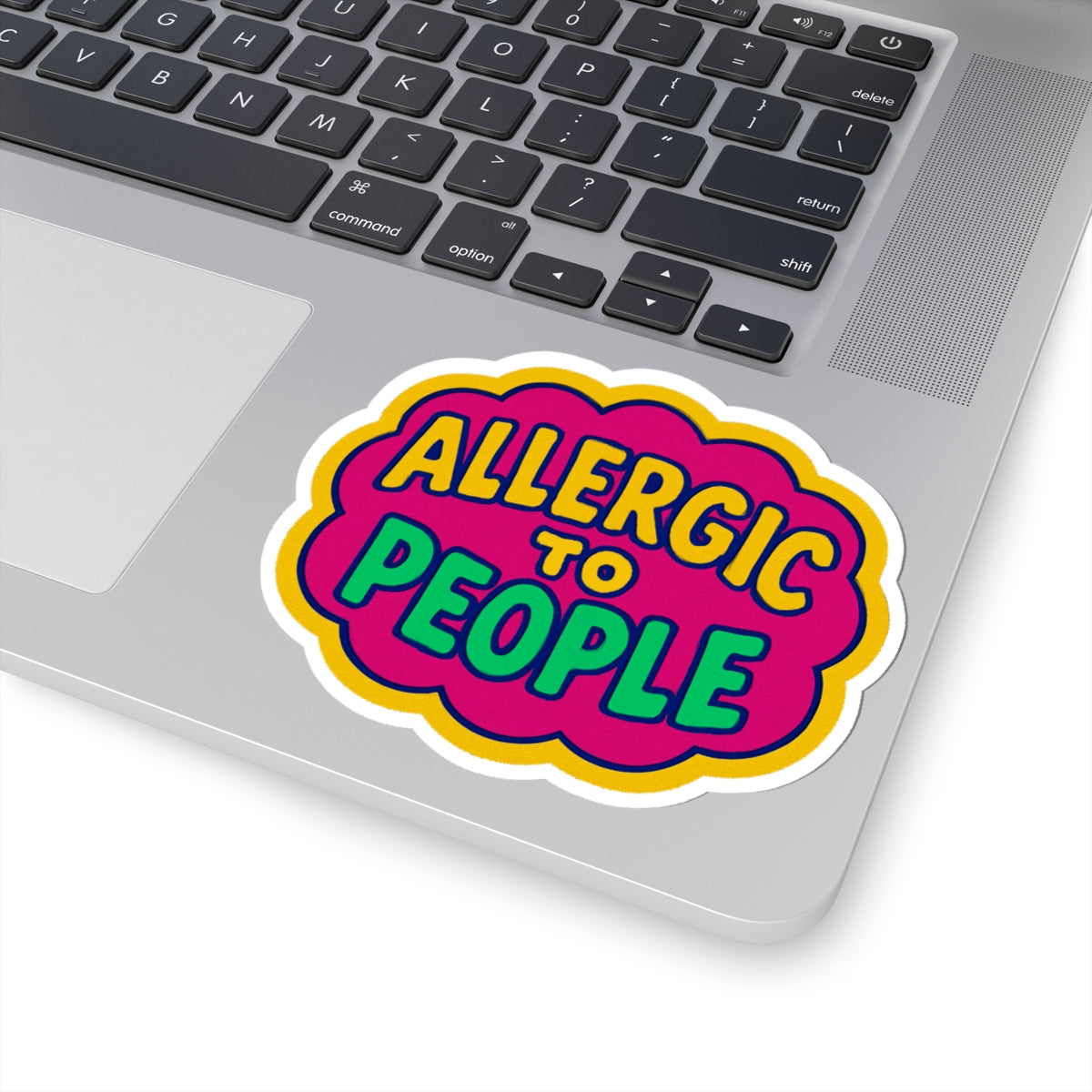Allergic to People Stickers, Fun Quote Stickers, Humorous Laptop Stickers, Cute Gift Idea, Personality Stickers