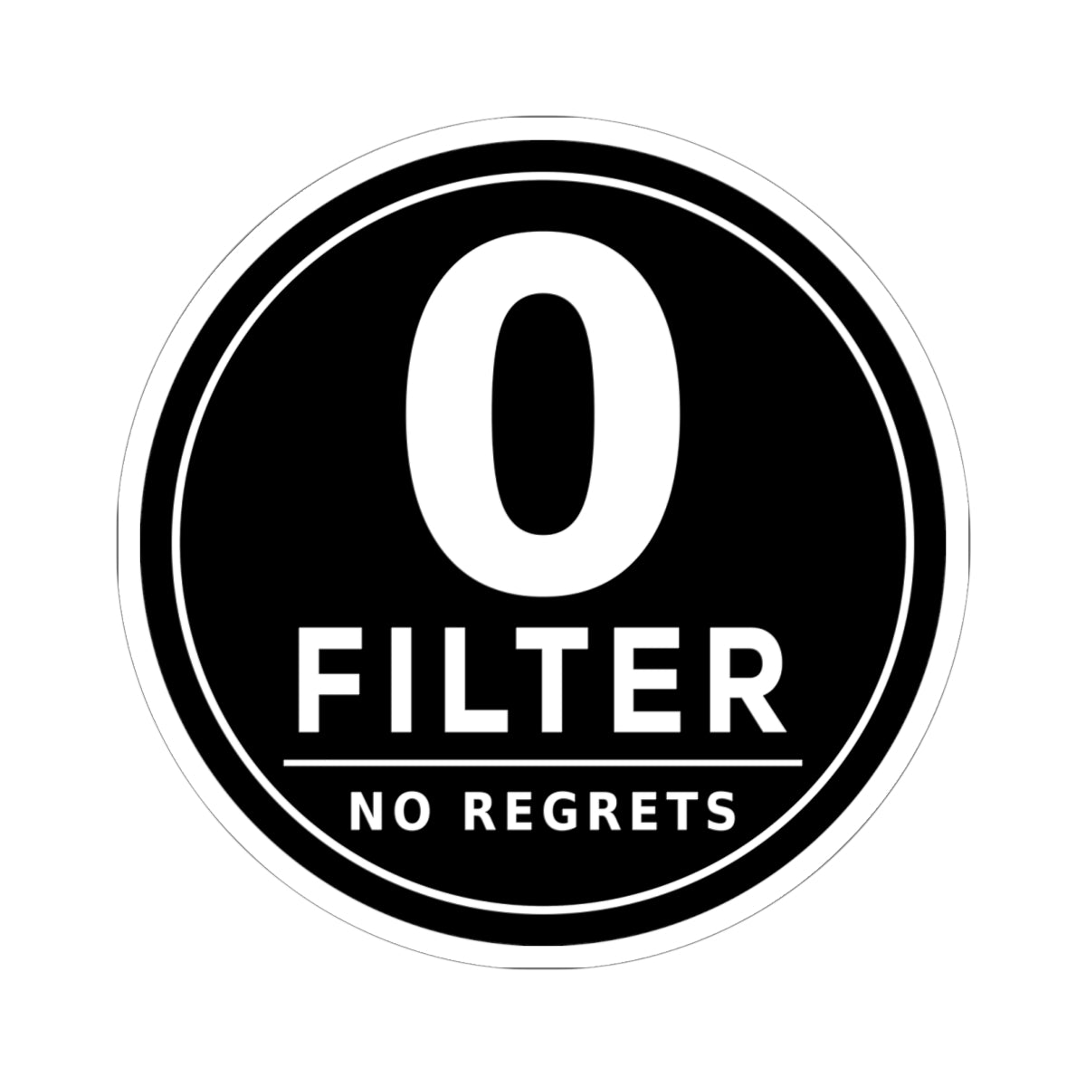 Zero Filter | No Regrets (Black)