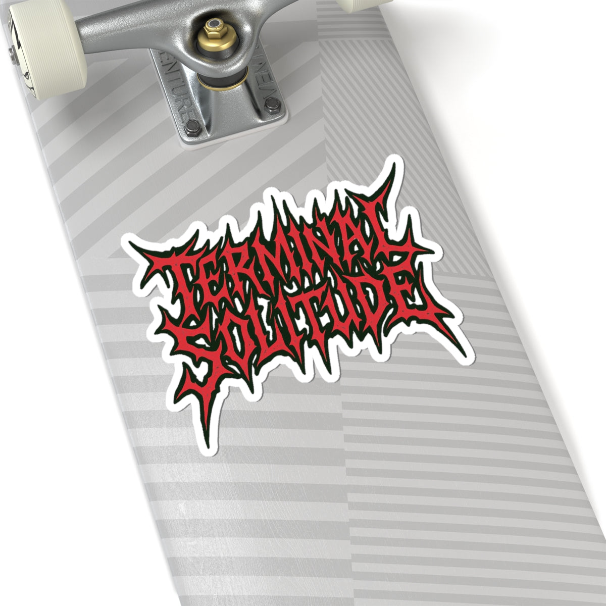 Terminal Solitude Kiss-Cut Stickers | Edgy Laptop Decor, Alternative Art, Music Festival Gear, Goth Aesthetic, Unique Gift Ideas