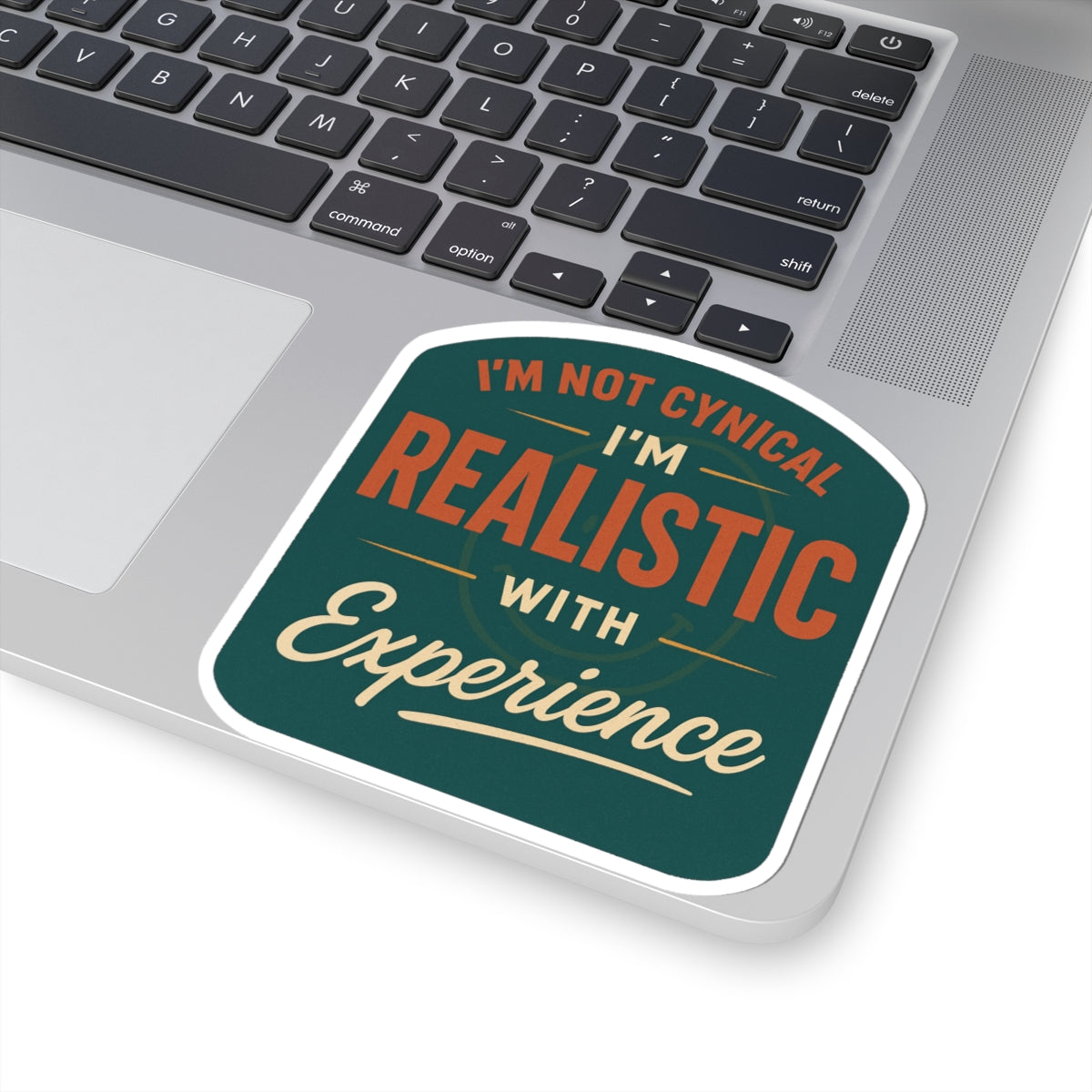 Realistic Experience Kiss-Cut Stickers, Laptop Decor, Journals, Gifts for Cynics, Positive Quotes, Motivational Stickers