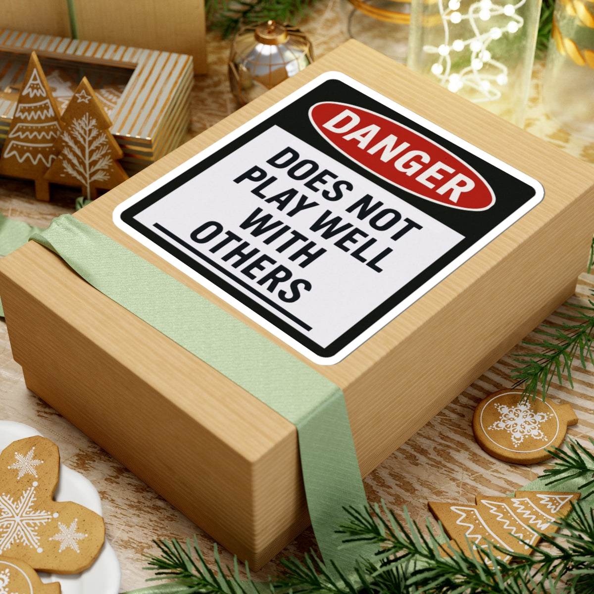 Bold Danger Stickers - Perfect for Laptops, Water Bottles, Scrapbooks, Gifts for Friends, Unique Party Favors