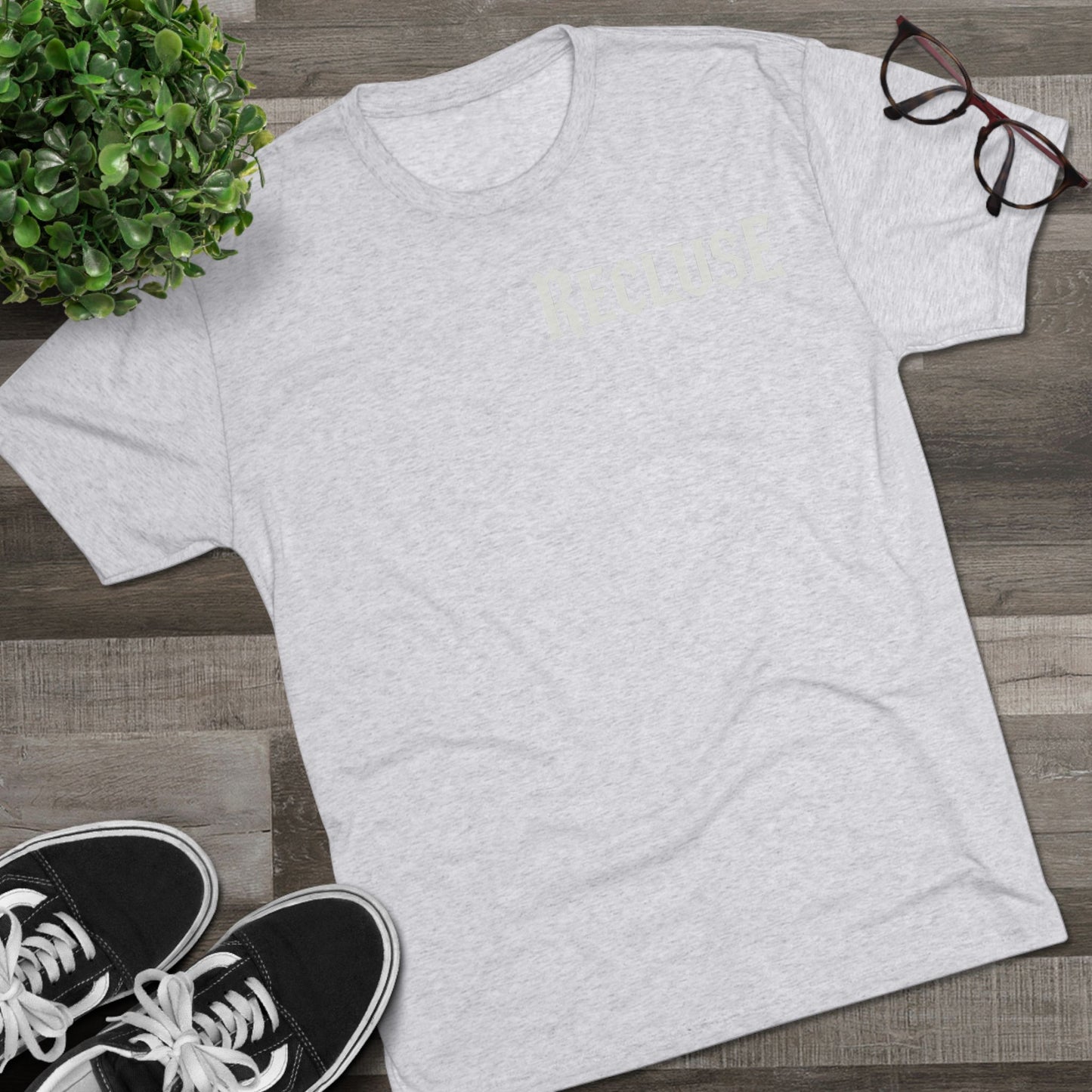 Recluse Unisex Tri-Blend Tee, Cozy Casual Shirt, Perfect for Introverts, Gift Idea for Friends, Everyday Wear, Relaxed Fit