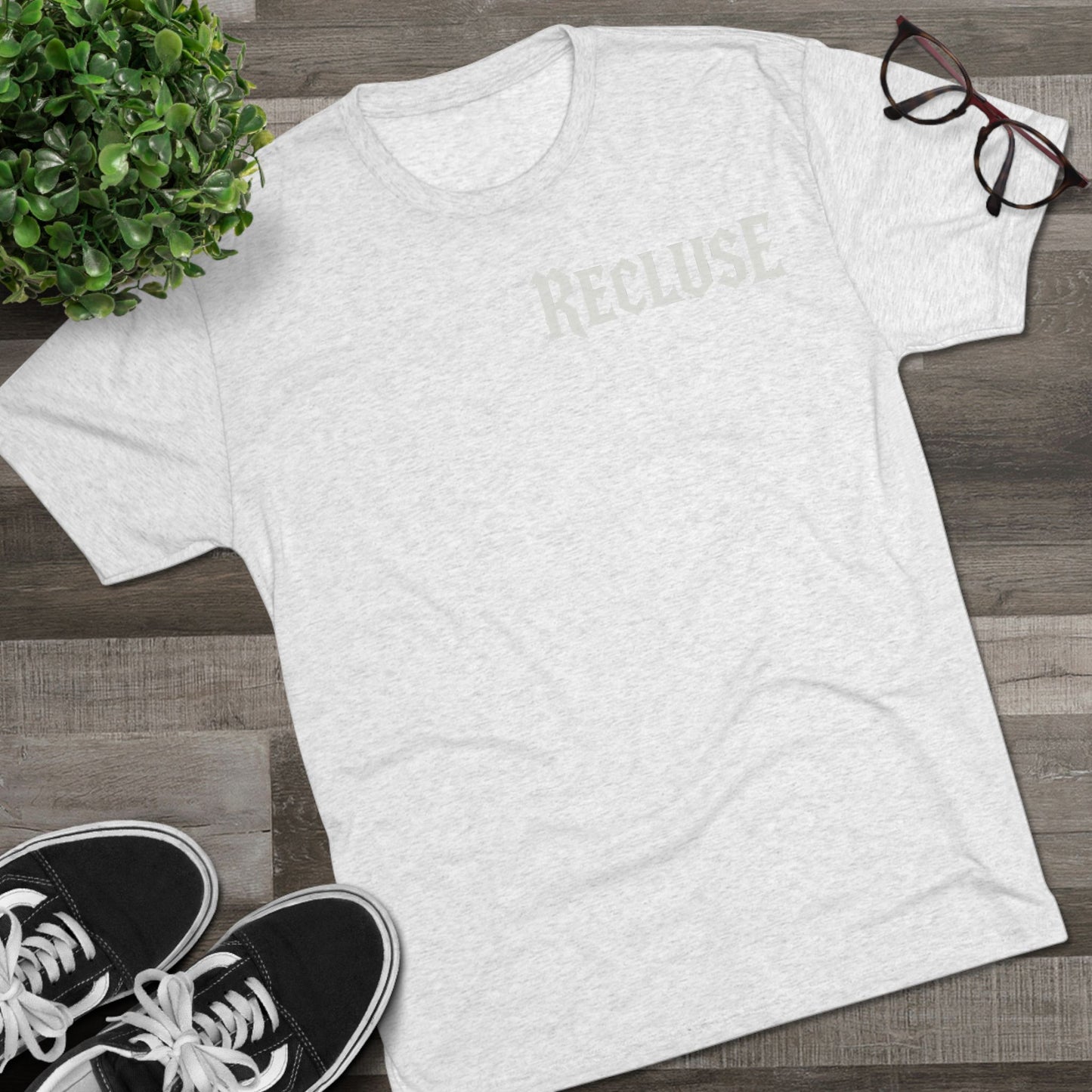 Recluse Unisex Tri-Blend Tee, Cozy Casual Shirt, Perfect for Introverts, Gift Idea for Friends, Everyday Wear, Relaxed Fit