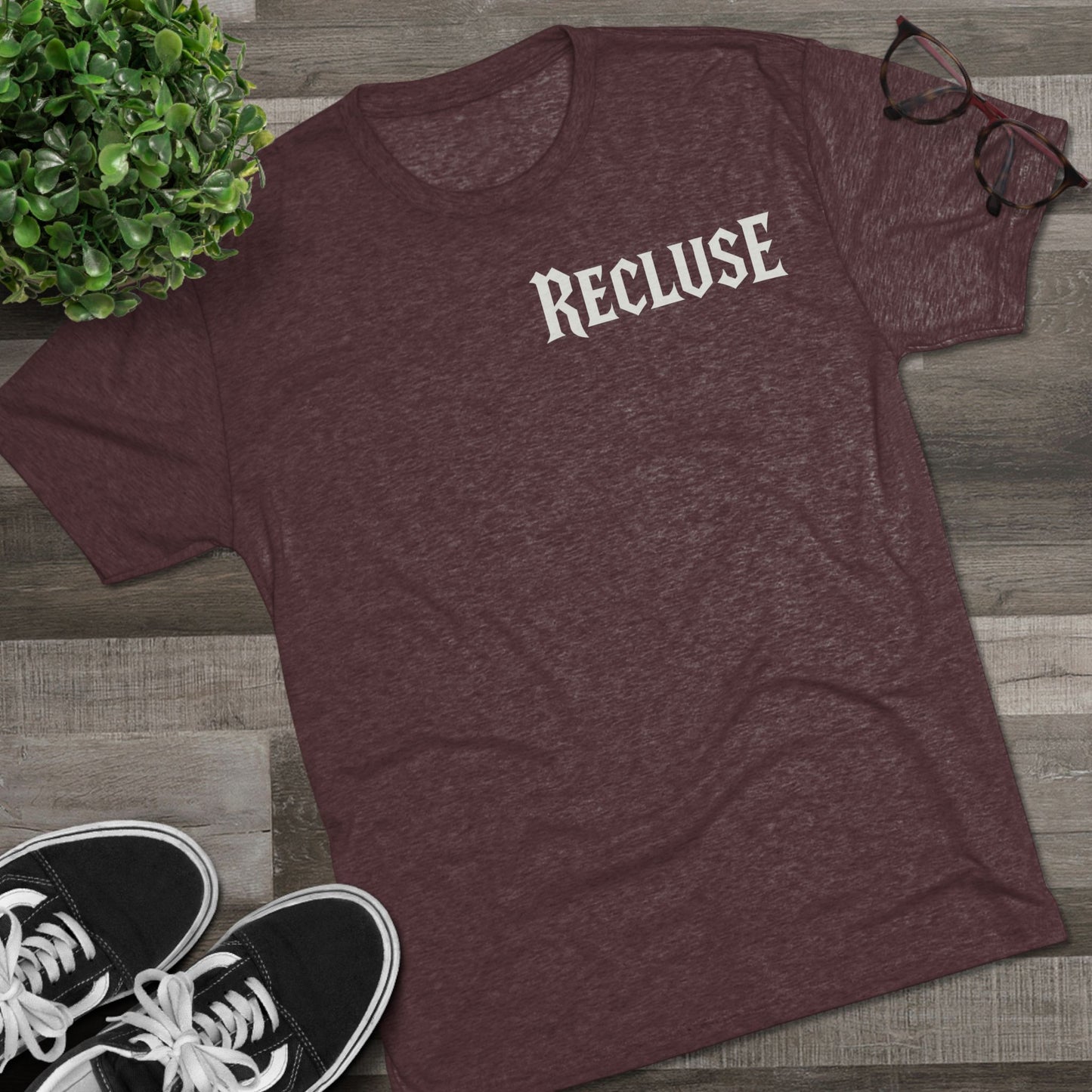 Recluse Unisex Tri-Blend Tee, Cozy Casual Shirt, Perfect for Introverts, Gift Idea for Friends, Everyday Wear, Relaxed Fit