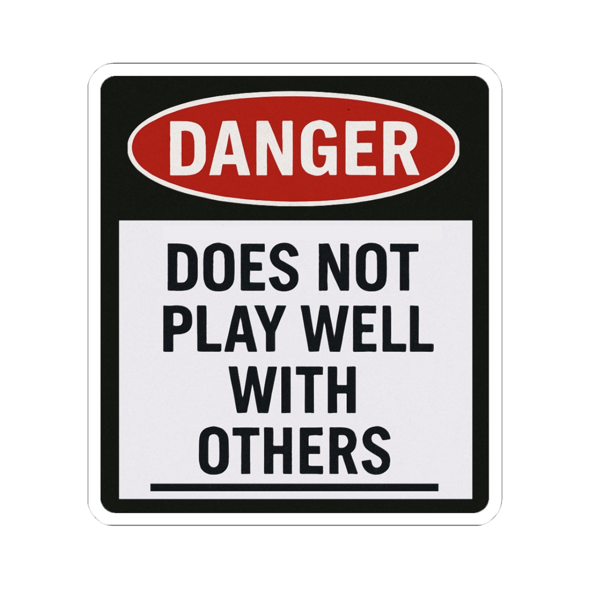 Bold Danger Stickers - Perfect for Laptops, Water Bottles, Scrapbooks, Gifts for Friends, Unique Party Favors