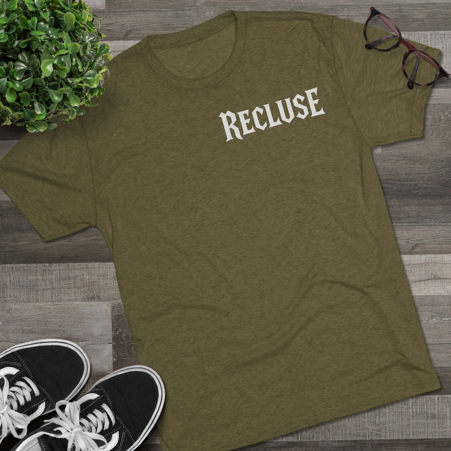 Recluse Unisex Tri-Blend Tee, Cozy Casual Shirt, Perfect for Introverts, Gift Idea for Friends, Everyday Wear, Relaxed Fit