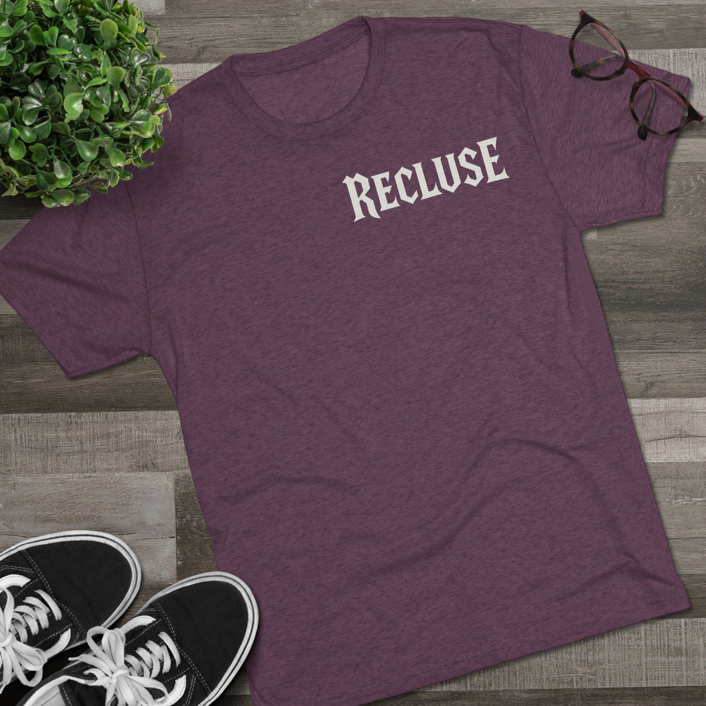 Recluse Unisex Tri-Blend Tee, Cozy Casual Shirt, Perfect for Introverts, Gift Idea for Friends, Everyday Wear, Relaxed Fit
